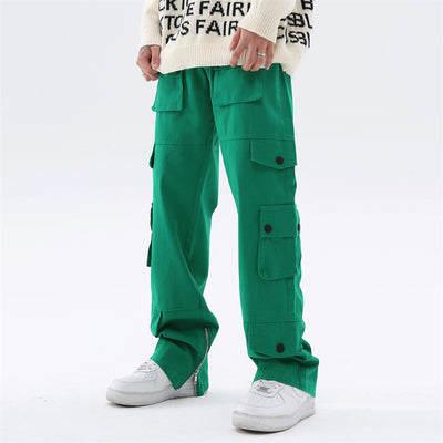 Pantalones Rectos con Abertura Lateral y Dobladillo Suelto - Image 18