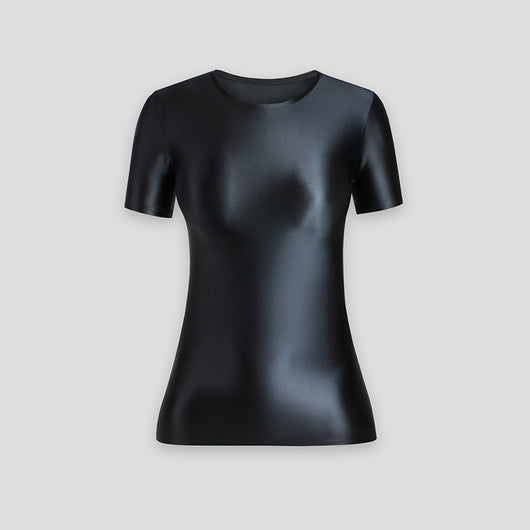 Playera Ajustada de Manga Corta en Spandex para Mujer - Image 15