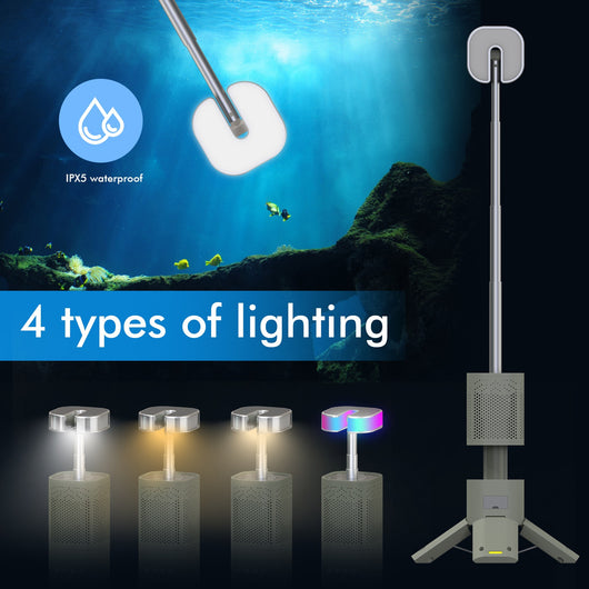 Parlante Bluetooth Portátil con Luces LED Atmosféricas - Image 3