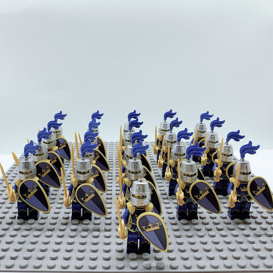 Set de 21 Bloques de Construcción Caballeros Dorados para Niños