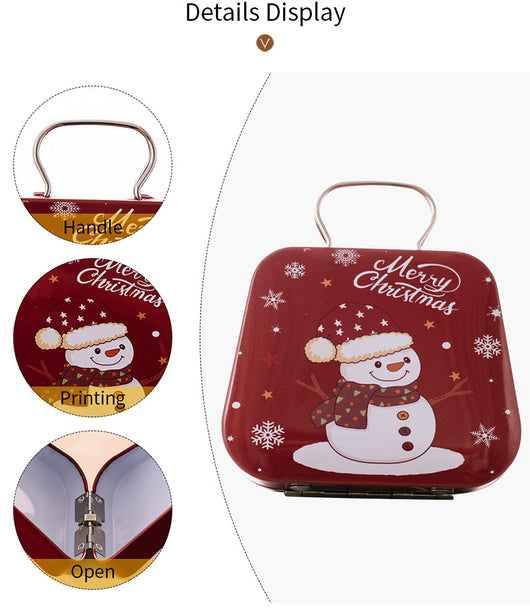 Caja de Dulces Navideña en Hojalata Estilo Bolso - Image 21