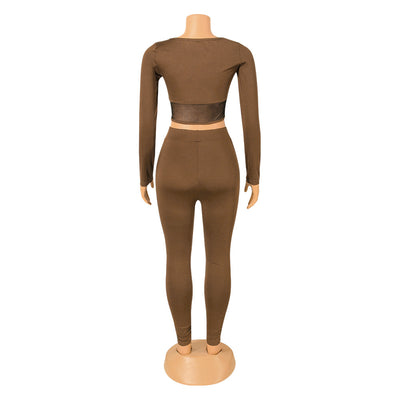 Conjunto de Dos Piezas Elegante con Costuras Decorativas y Mangas Largas - Image 15