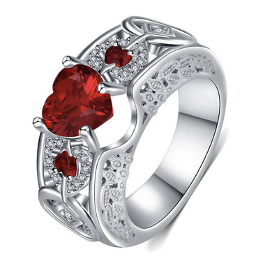 Anillo de Compromiso Corazón Ruby Princesa - Image 17