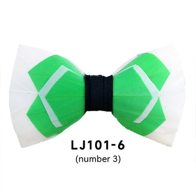 Pajarita Ejecutiva de Plumas Poliéster para Traje Formal - Image 4