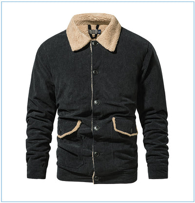 Chaqueta de Cachemira Gruesa para Hombre - Corte Holgado y Casual - Image 22