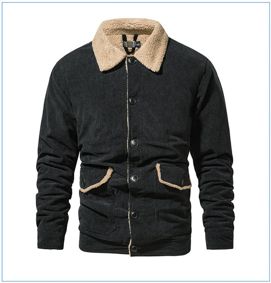 Chaqueta de Cachemira Gruesa para Hombre - Corte Holgado y Casual - Image 22