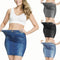 Plus Size Culottes with Corset Pockets and Denim Effect