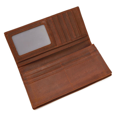 Billetera Vintage de Cuero Crazy Horse para Hombre - Image 5