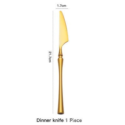 Juego de 4 Piezas de Cubertería de Acero Inoxidable para Carnes - Image 11