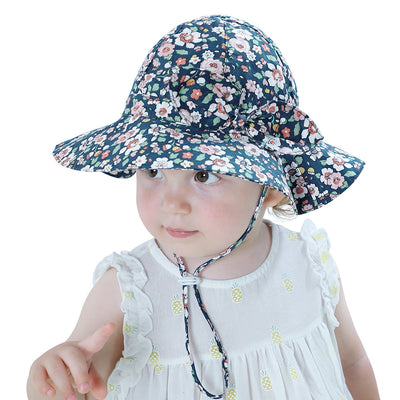 Gorro de Bebé Verano Algodón Floral Estilo Europeo - Image 54