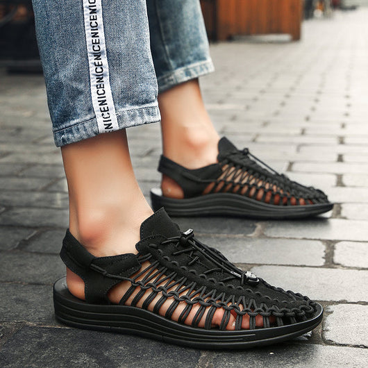 Sandalias Tejidas de Hombre Estilo Romano - Image 8