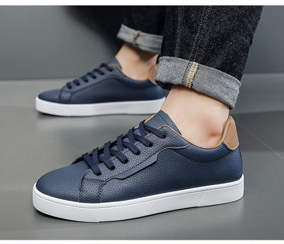Tenis Blancos Casuales para Hombre Corte Bajo Primavera - Image 17
