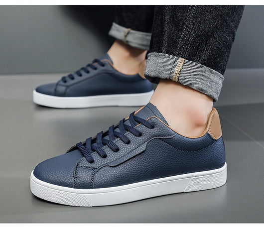 Tenis Blancos Casuales para Hombre Corte Bajo Primavera - Image 17