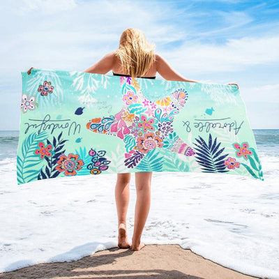 Toalla de Playa Estampada - Diseño Vacaciones Junto al Mar - Image 8