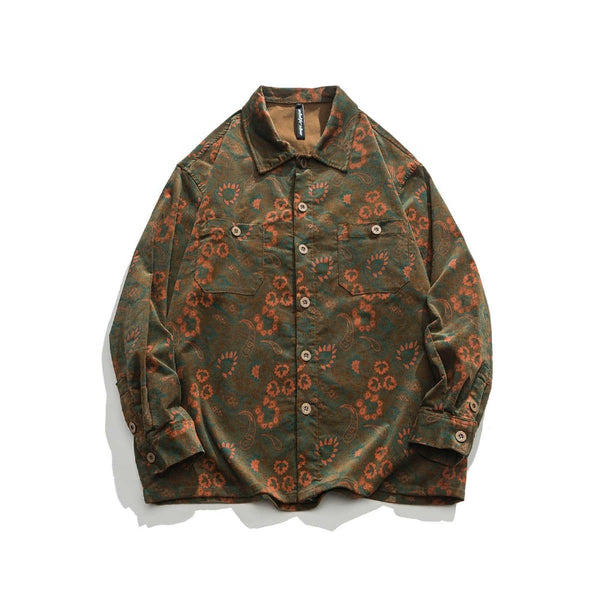 Camisa Floral Vintage Otoño - Diseño Clásico