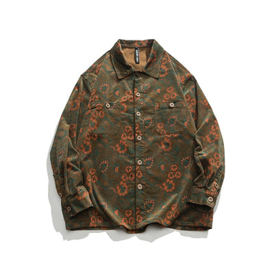Camisa Floral Vintage Otoño - Diseño Clásico