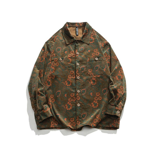 Camisa Floral Vintage Otoño - Diseño Clásico