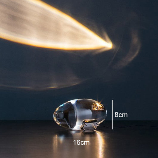 Lámpara de Mesa Decorativa Cristal Ovalada para Dormitorio y Sala - Image 3