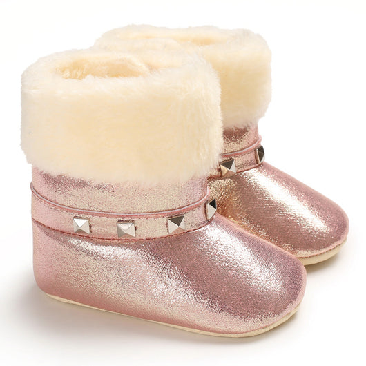 Botas de Nieve y Zapatos Cálidos de Algodón para Bebé - Image 11