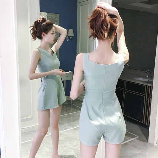 Jumpsuit Corto Cintura Alta Efecto Reductor Casual - Image 2