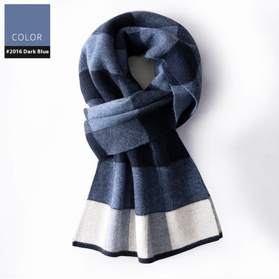 Bufanda Cuadros para Hombre Reversible - Abrigo Invierno Doble Cara - Image 12