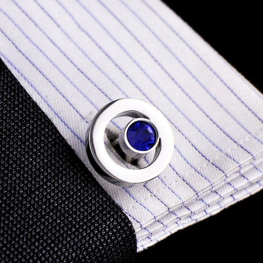 Gemelos de Camisa con Cristal Zirconia para Hombre - Image 4