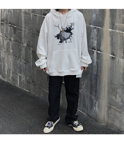 Sudadera con capucha de algodón suave y relajada - Image 15