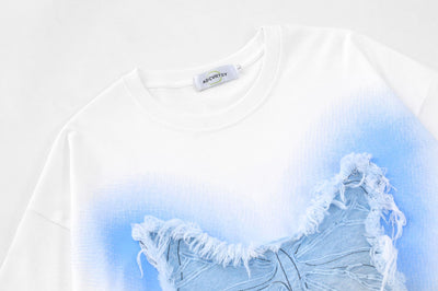 Camiseta Unisex American Street Raw con Estampado Mariposa - Image 10