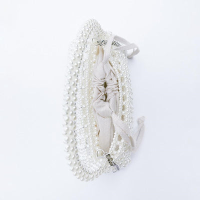 Bolso Tote con Perlas Blancas - Cartera de Hombro y Crossbody - Image 6
