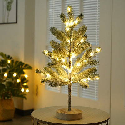 Lámpara LED Decorativa Árbol de Navidad Artificial con Batería - Luz de Mesa DIY - Image 6