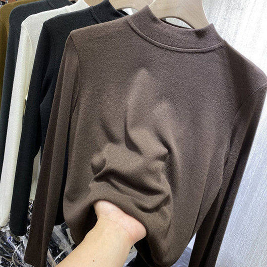 Blusa de Cuello Alto Manga Larga para Mujer - Image 11