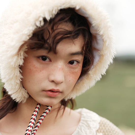 Gorro de Piel de Cordero Estilo Japonés Adorable - Image 2