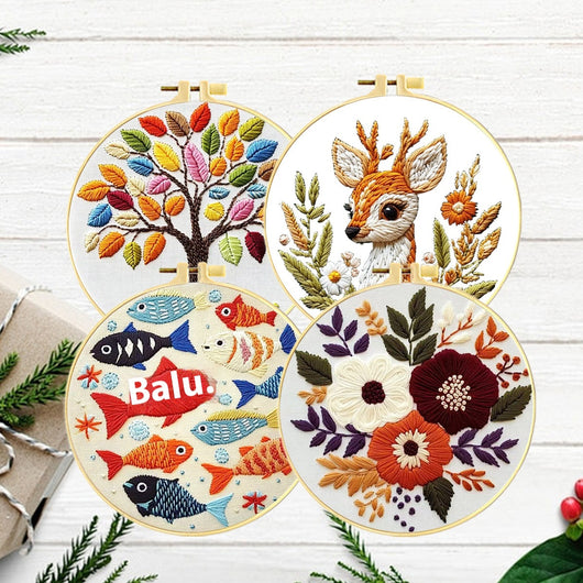 Bordado de Punto de Cruz Árbol de la Suerte con Animales - Diseño Simplificado - Image 15