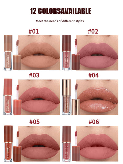 Set de 12 Brillos Labiales de Larga Duración con Acabado Mate - Image 18