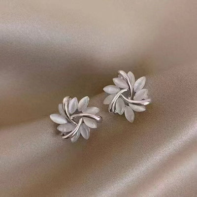 Aretes Geométricos de Ojo de Gato con Ópalo de Alto Sentido - Image 10
