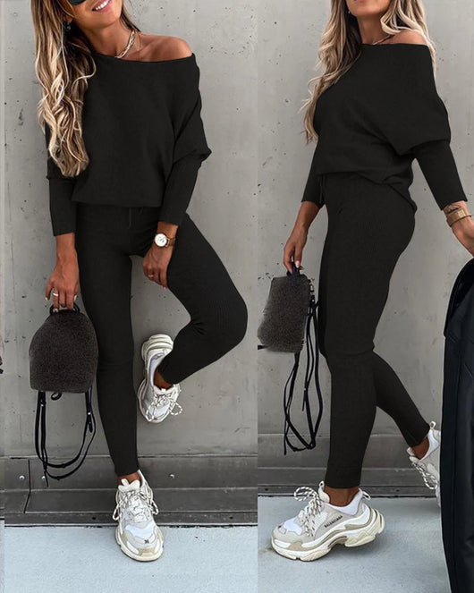 Traje Casual Hombro Descubierto para Mujer - Image 19