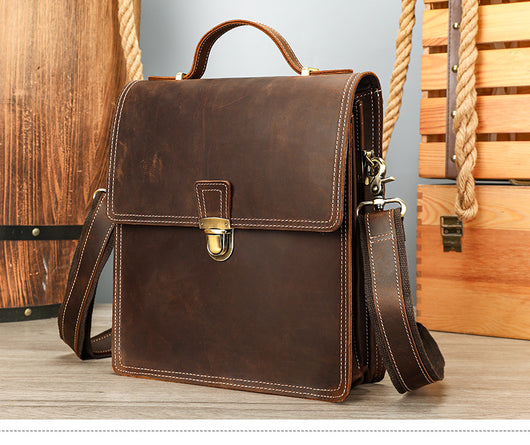 Bolsa Mensajera Vertical de Gran Capacidad con Diseño Cuadrado para Hombre - Image 19