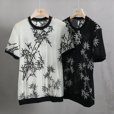 Playera Corta de Malla Ice Silk para Hombre - Fresca y Transpirable - Image 4