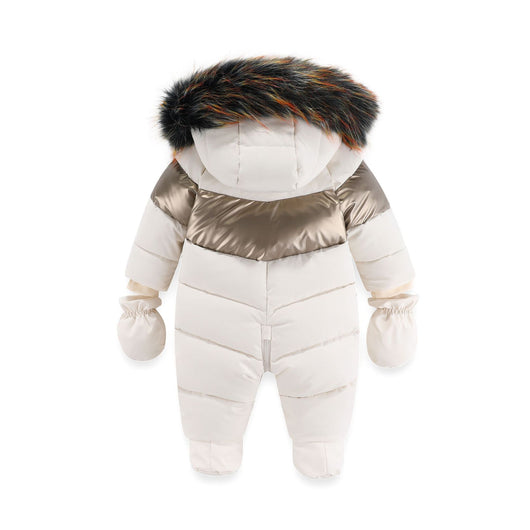 Mameluco Infantil con Cuello de Piel Acolchado para Invierno - Image 8
