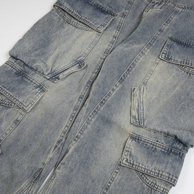 Pantalones Cargo Vaqueros Multibosillo para Hombre - Image 4