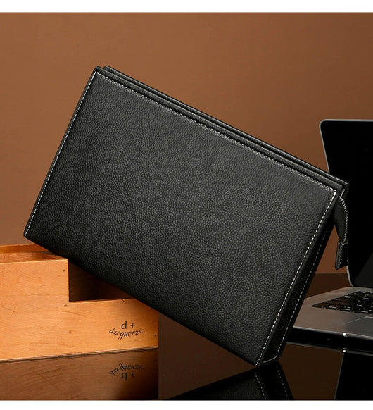 Maletín de Cuero Suave para Hombre - Estilo Casual Ejecutivo Moderno - Image 19