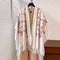 Ethnic Winter Scarf with Floral Embroidery and Cashmere Feel