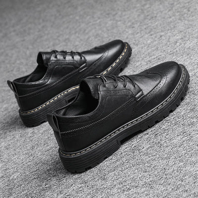 Zapatos de Cuero Casual Estilo Británico para Hombre - Diseño Ejecutivo - Image 4