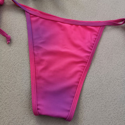 Traje de Baño Degradado con Detalles Cosidos y Tirantes Ajustables - Image 16