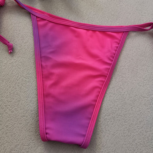Traje de Baño Degradado con Detalles Cosidos y Tirantes Ajustables - Image 16