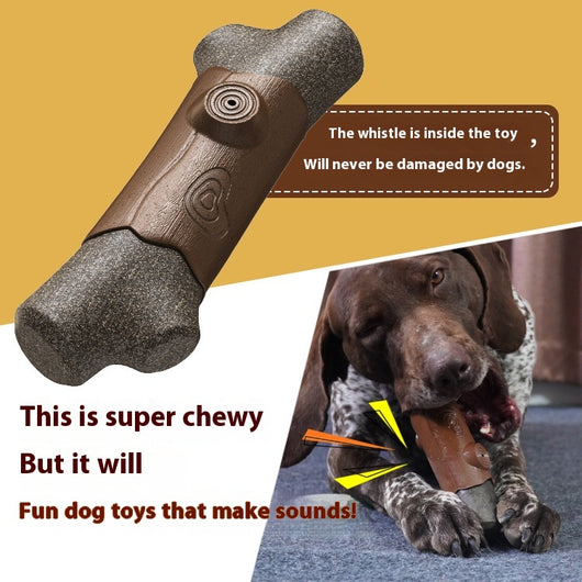 Juguete para Perro Resistente a Mordidas con Sonido y Masajeador de Encías