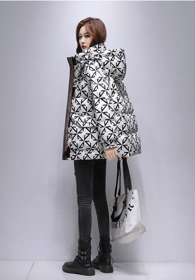 Chaqueta Acolchada de Algodón para Mujer - Largo Medio - Image 10
