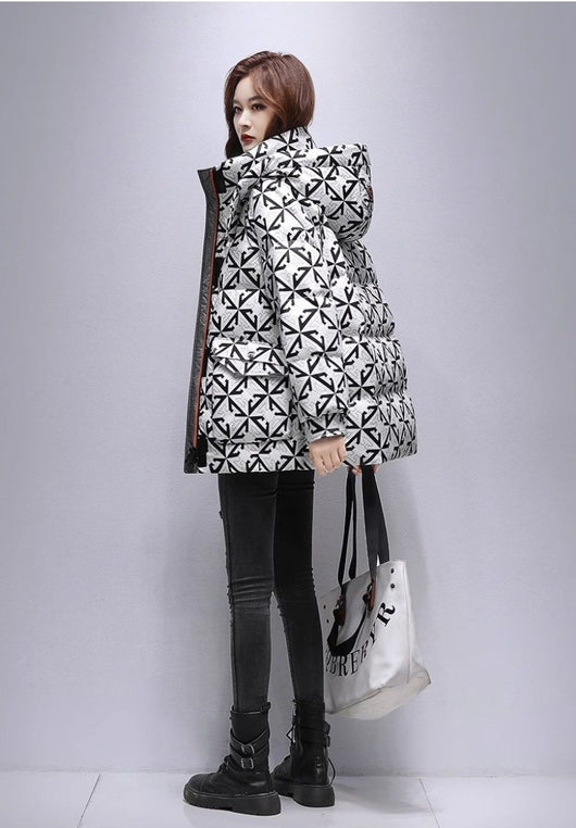 Chaqueta Acolchada de Algodón para Mujer - Largo Medio - Image 10