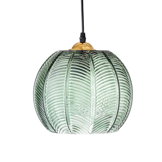 Lámpara de Techo de Cristal con Diseño de Hojas Verdes para Comedor - Image 7