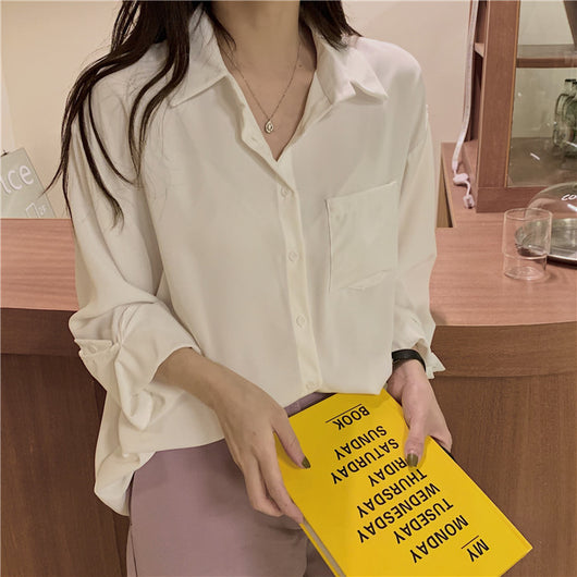 Camisa Suelta de Manga Larga Ligera para Mujer - Image 5